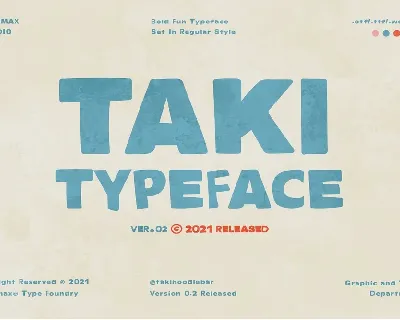 Taki Typeface font