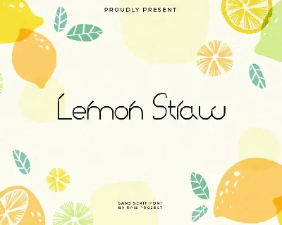 Lemon Straw font