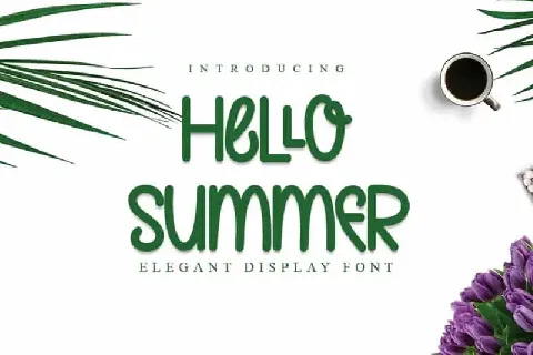 Hello Summer Display font