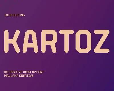 Kartoz font