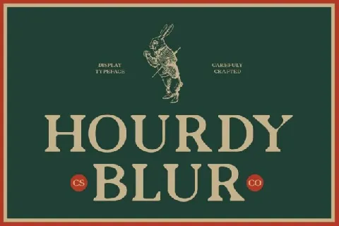 Hourdy Blur font