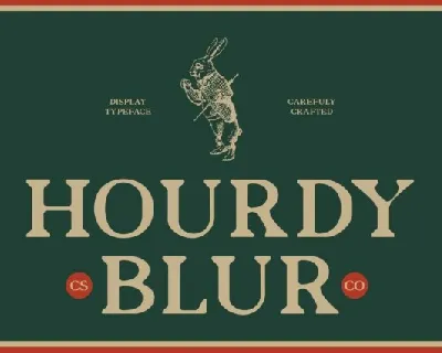 Hourdy Blur font