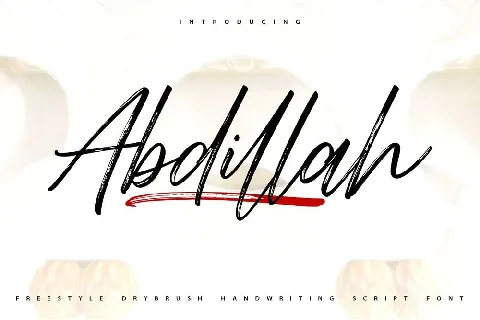 Abdillah Dry font