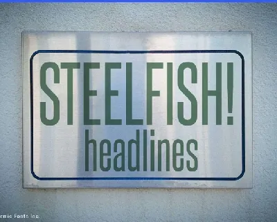 Steelfish font