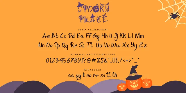 Spooky Place font