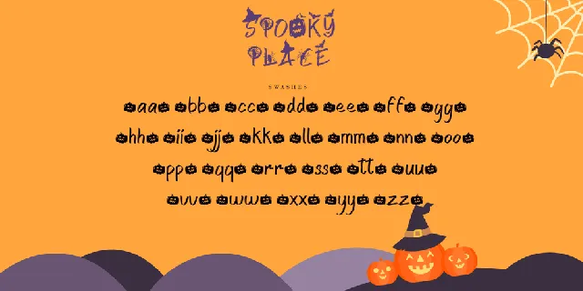 Spooky Place font