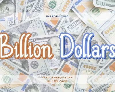 Billion Dollars Demo font