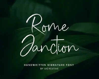 RomeJanction font