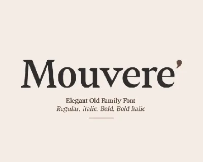 Mouvere’ font