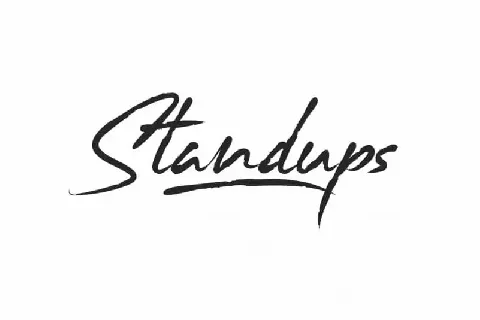 Standups Brush font