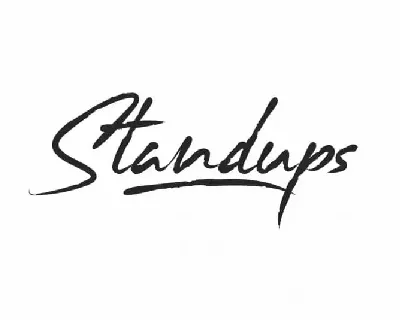 Standups Brush font