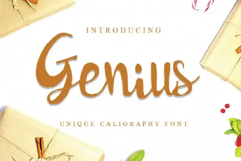 Genius Script font