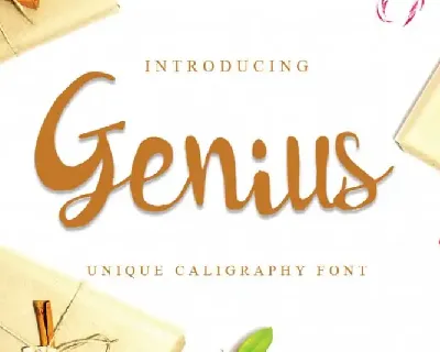 Genius Script font