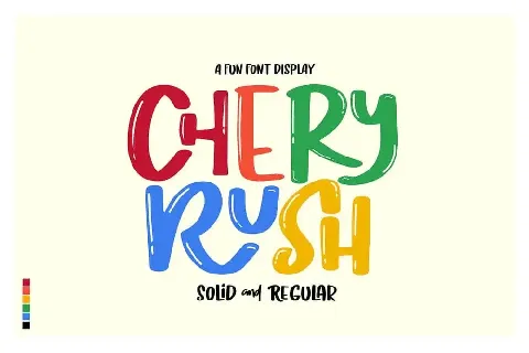 Chery Rush Display font