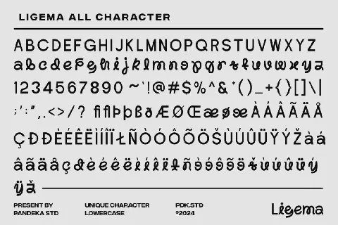 Ligema DEMO font