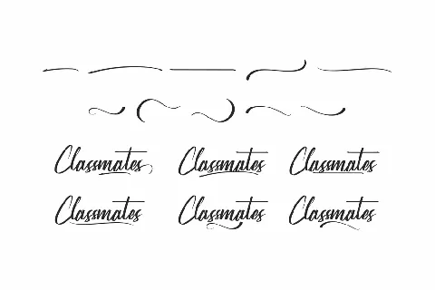 Classmates Demo font