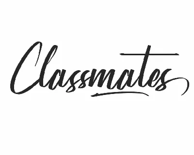 Classmates Demo font