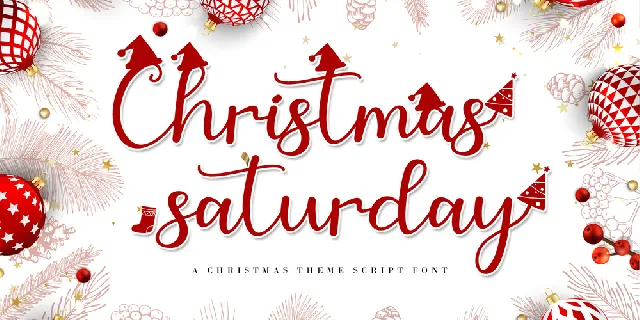 Christmas Saturday font