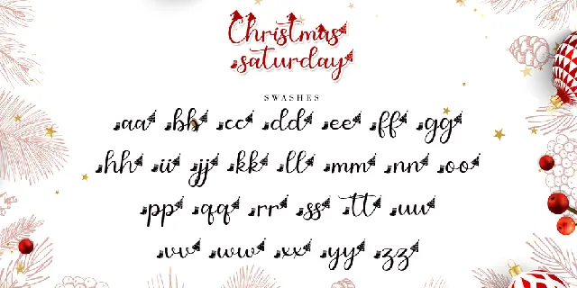 Christmas Saturday font