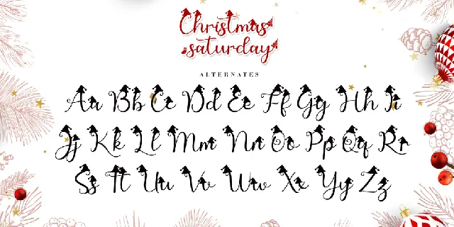 Christmas Saturday font