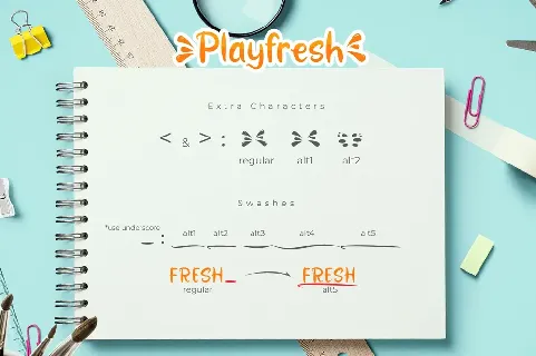 Playfresh font