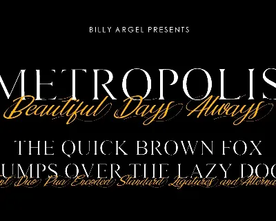 METROPOLIS Serif font