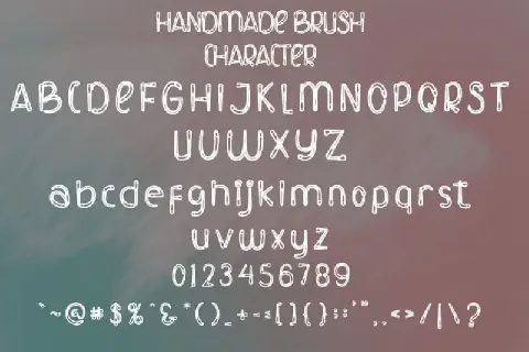 Handmade Brush font