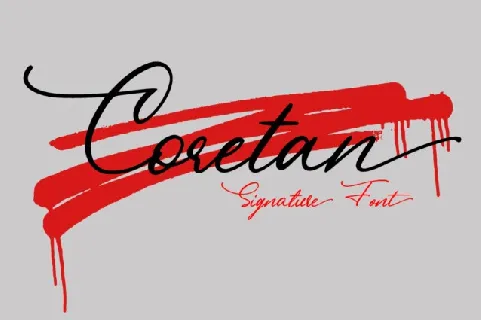 Coretan font