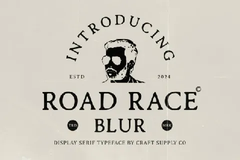 Road Race Blur font