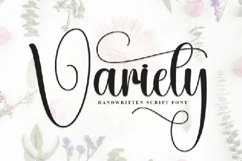 Variety Calligraphy font