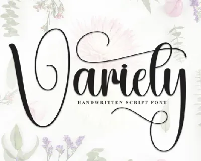 Variety Calligraphy font