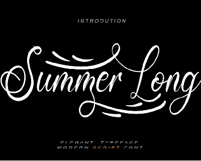 Summer Long font