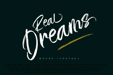Real Dreams Personal Use font