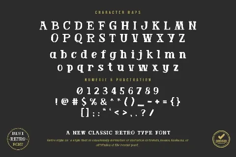 Badgeworthy font