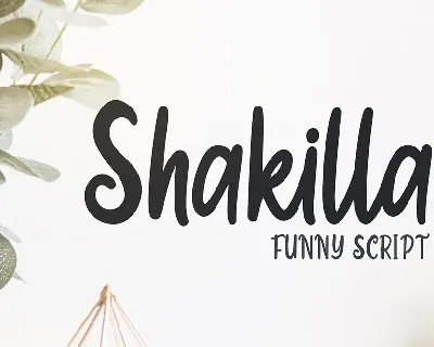 Shakilla font