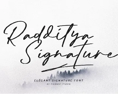 Radditya Signature font