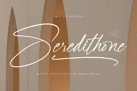 Seredithone font