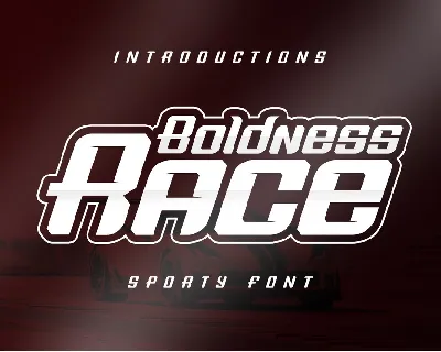 Boldness Race font