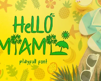 Hello Miami font