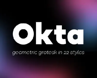 Okta Family font