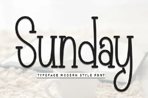 Sunday Display font