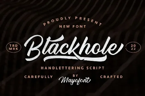 Blackhole font