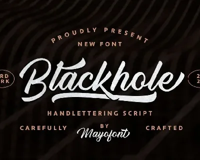 Blackhole font