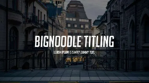 BigNoodle Titling font