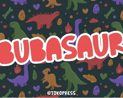 Bubasaur font