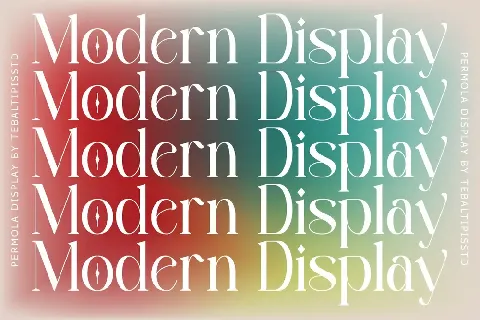 Permola Display font