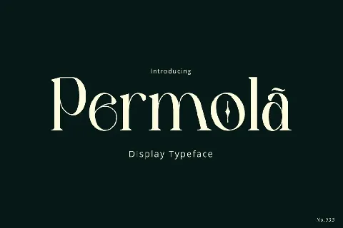 Permola Display font