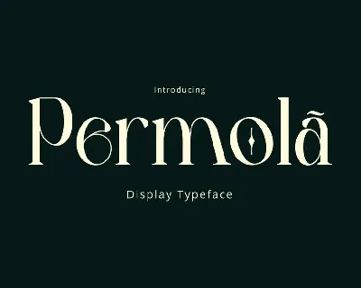 Permola Display font