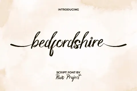 Bedfordshire Demo font