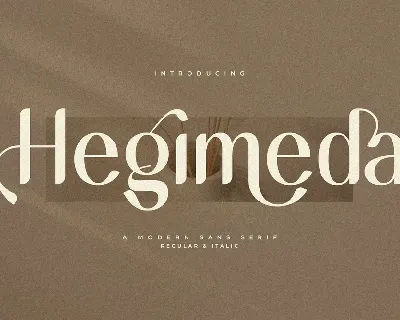 Hegimeda font